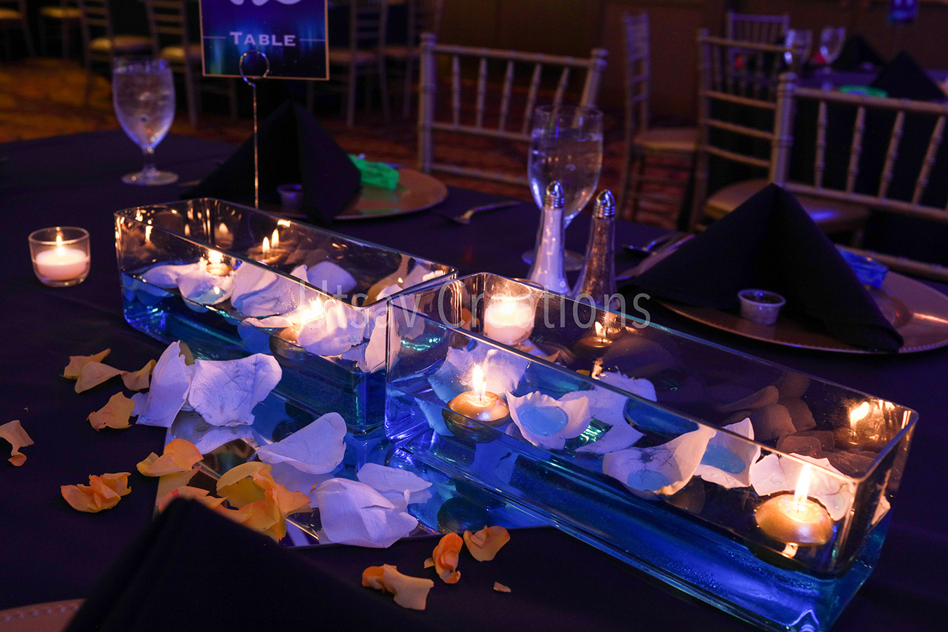 Candle long glass boat centre pieces 13-1 (1)