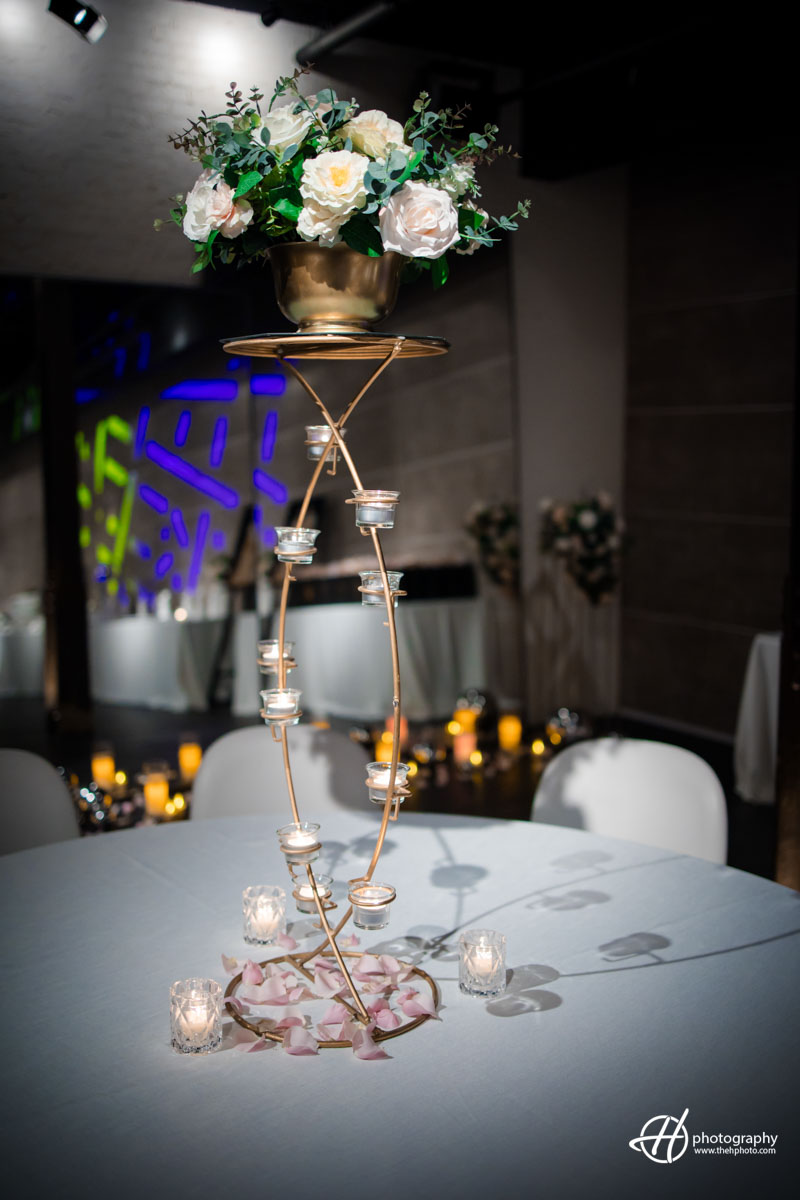Criss Cross candle stand centre piece 2